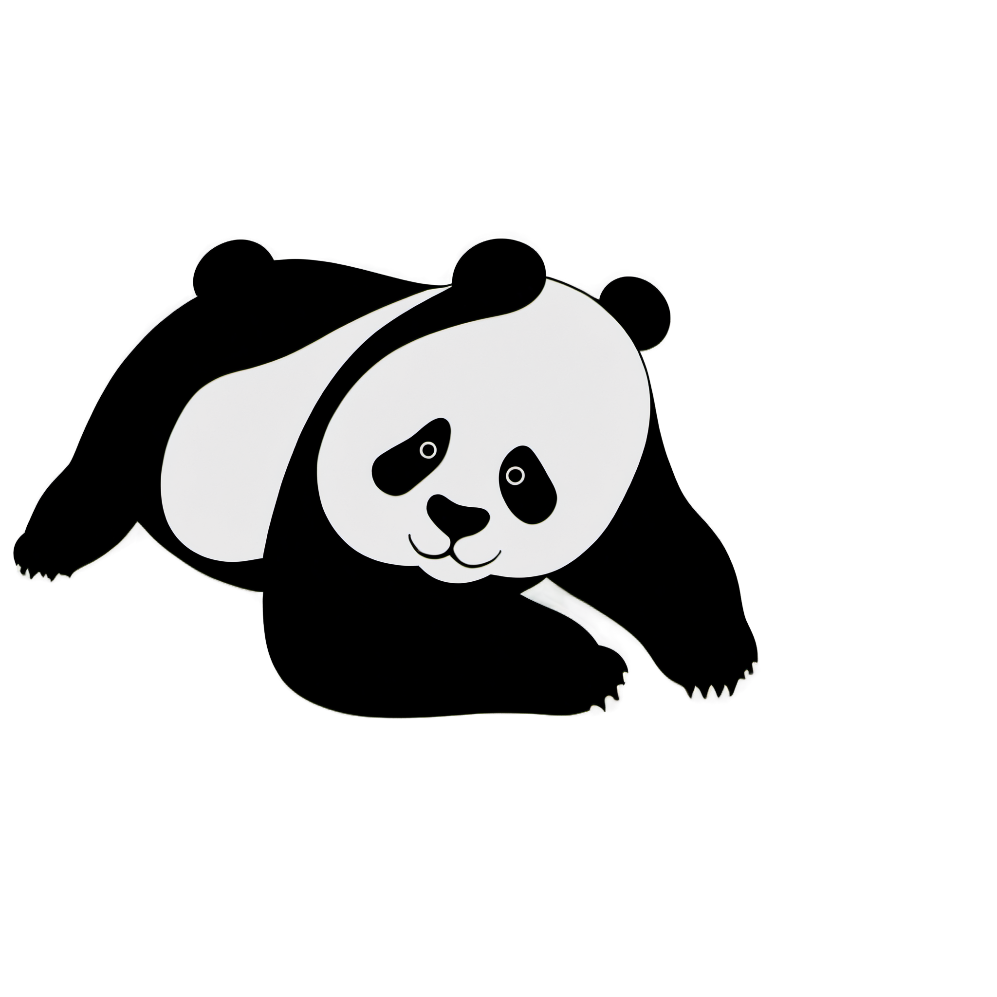 Panda illustration materials