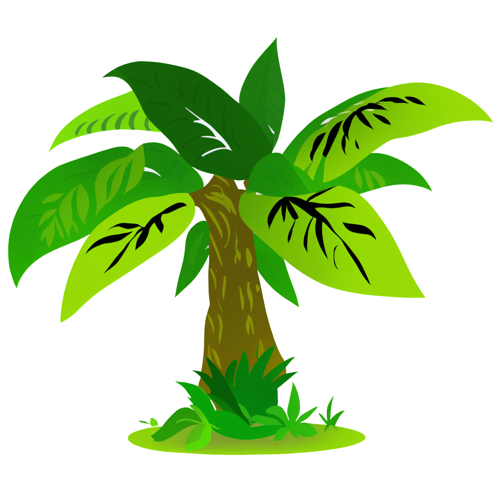 Tropical jungle illustration PNG material