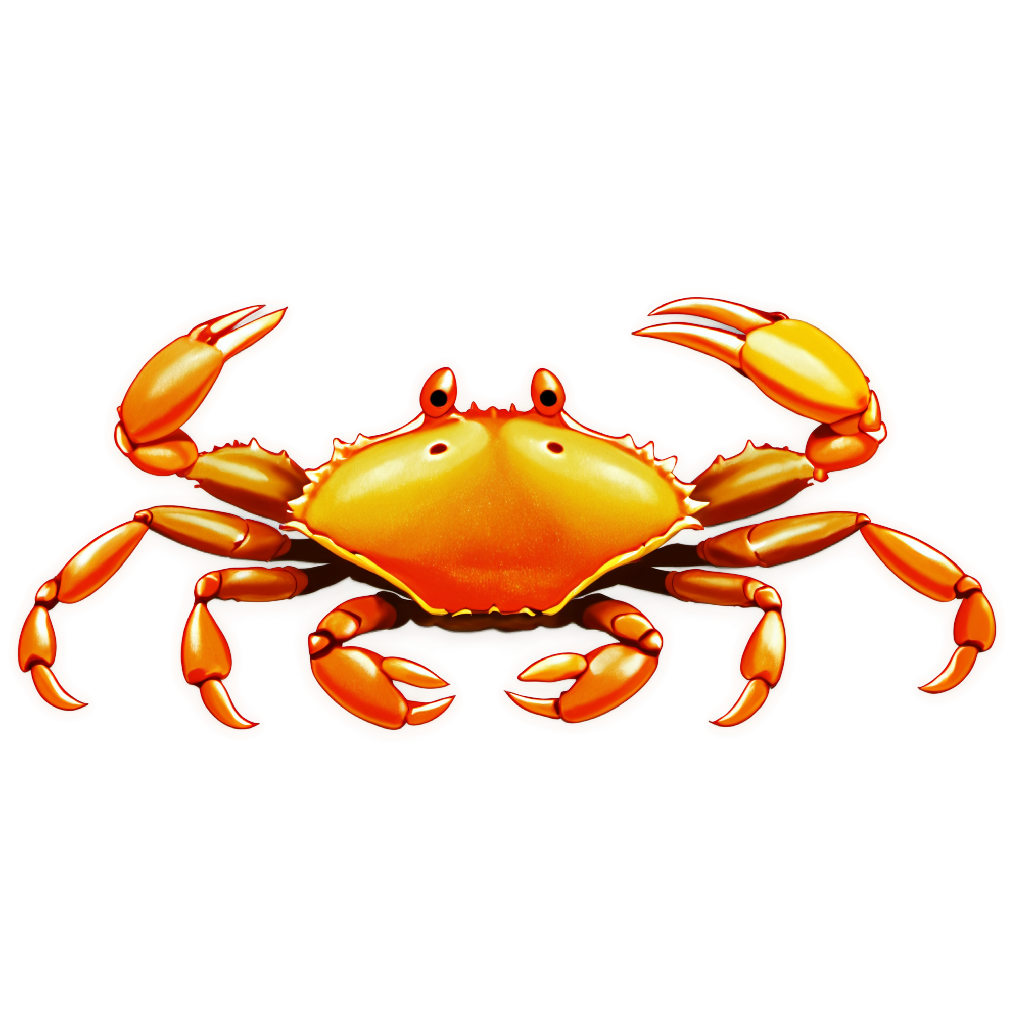 Crab illustration material