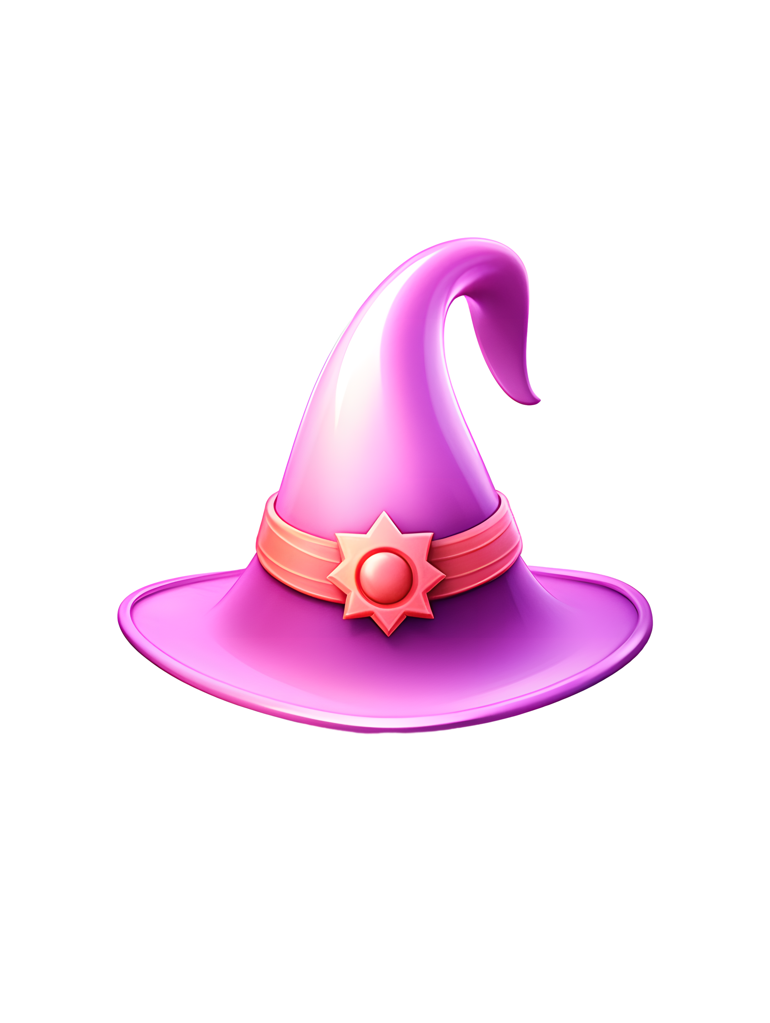 3D Cartoon Halloween Wizard Hat Illustration