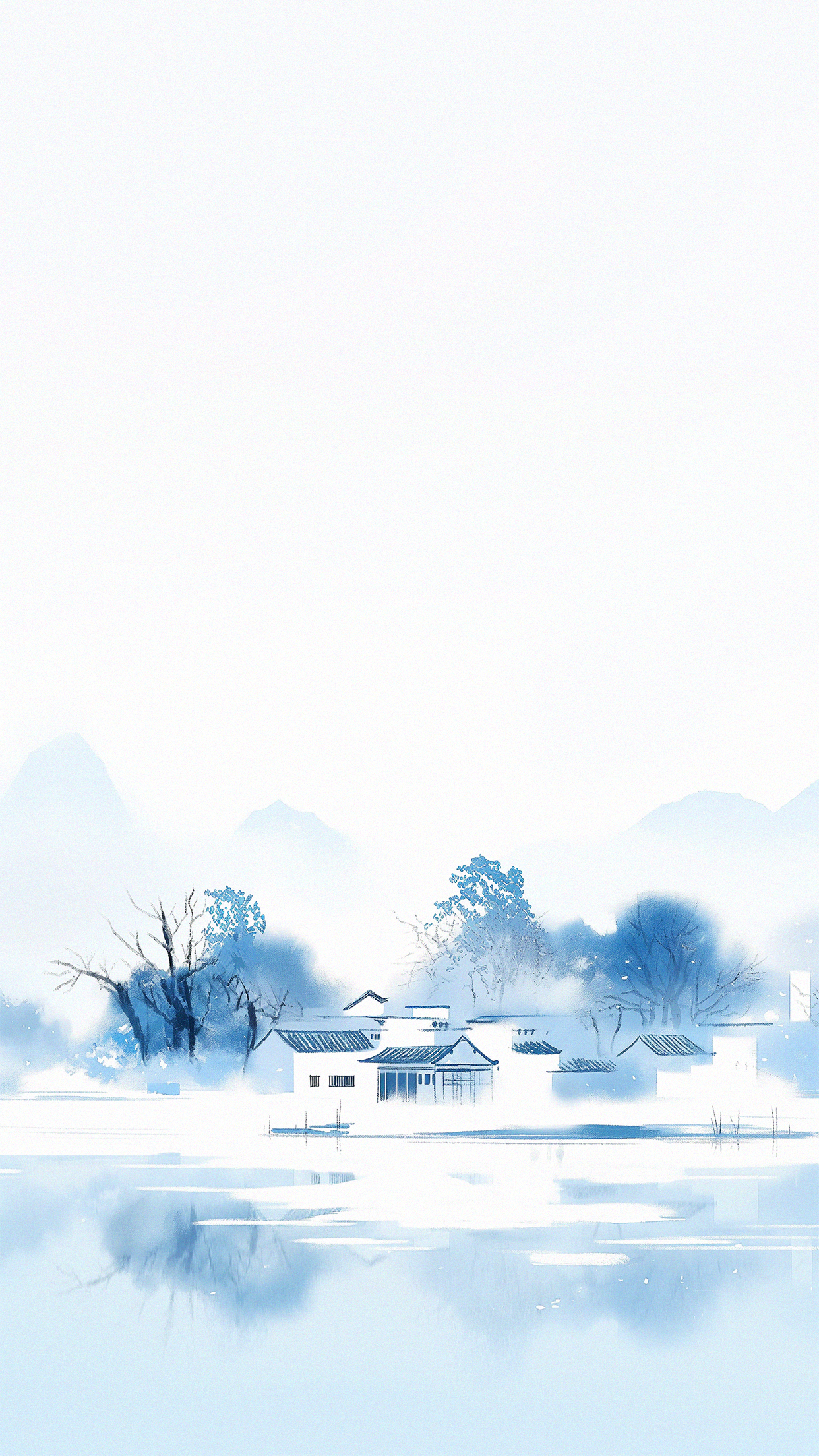 Jiangnan Water Town Unique Beautiful Winter Landscape