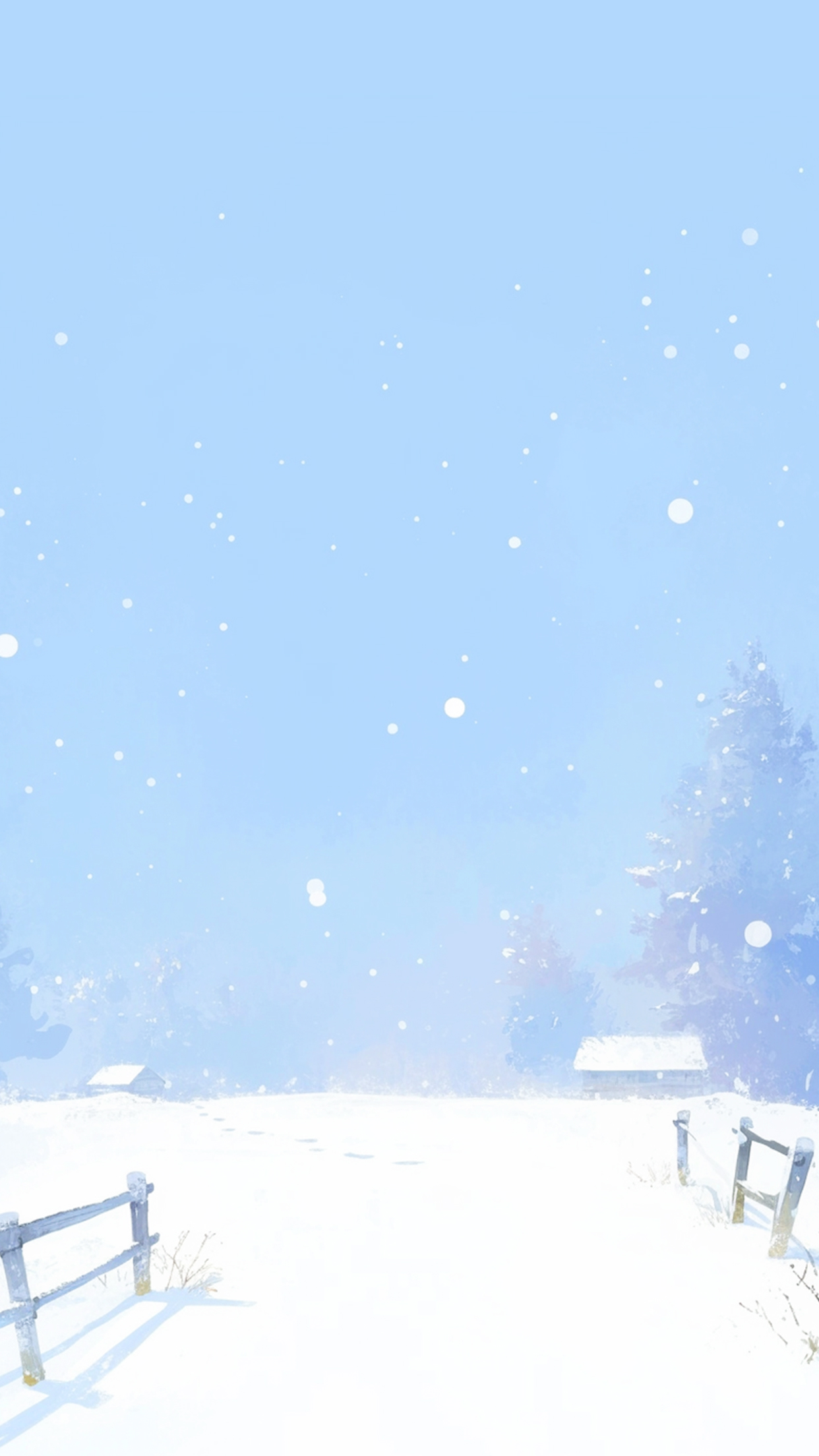 Winter days, the big snow creates a beautiful backdrop