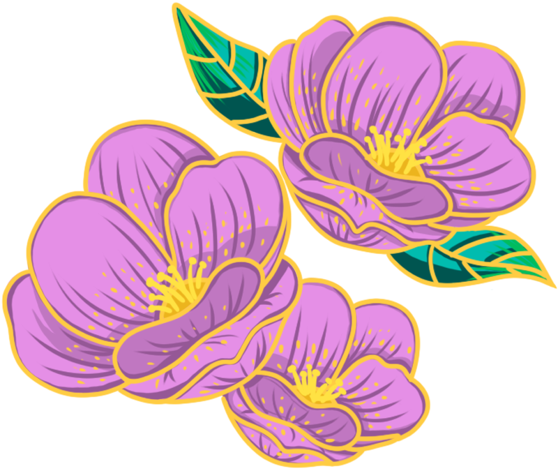 Purple flowers