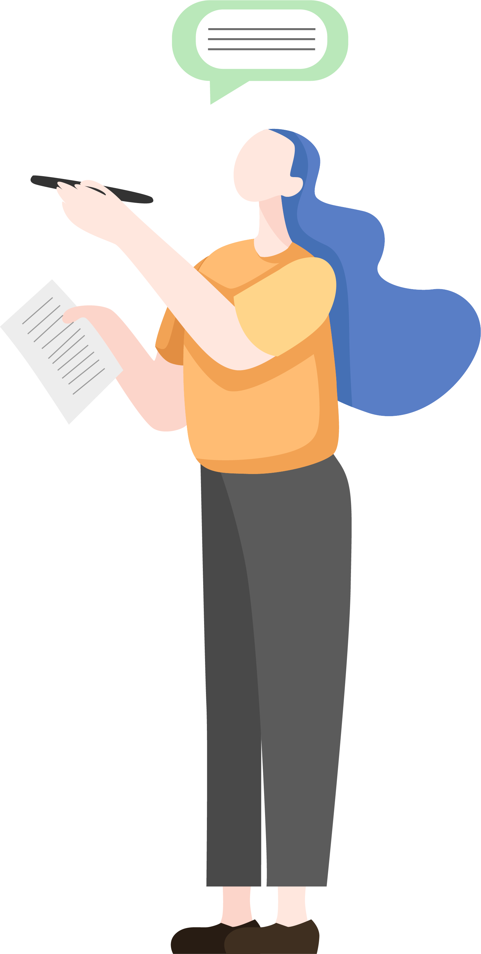 Hand-drawn illustration characters
