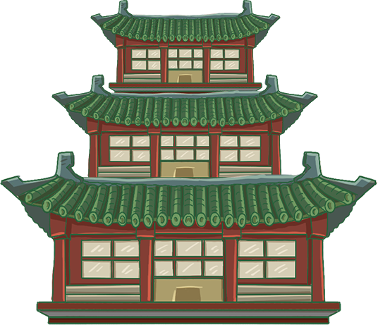 Ancient style city tower architecture