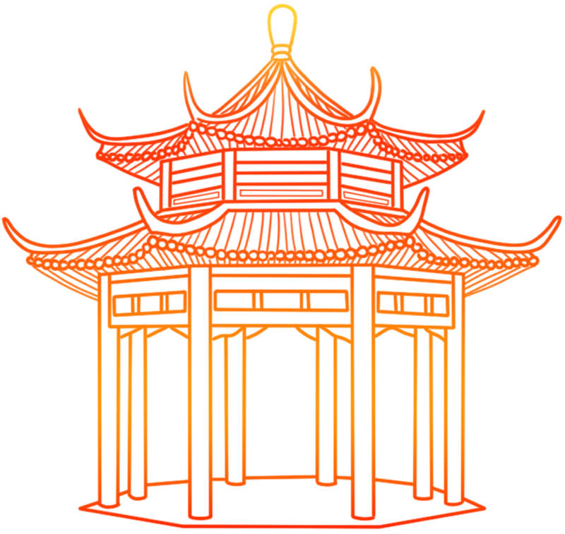 Hand-drawn line architecture