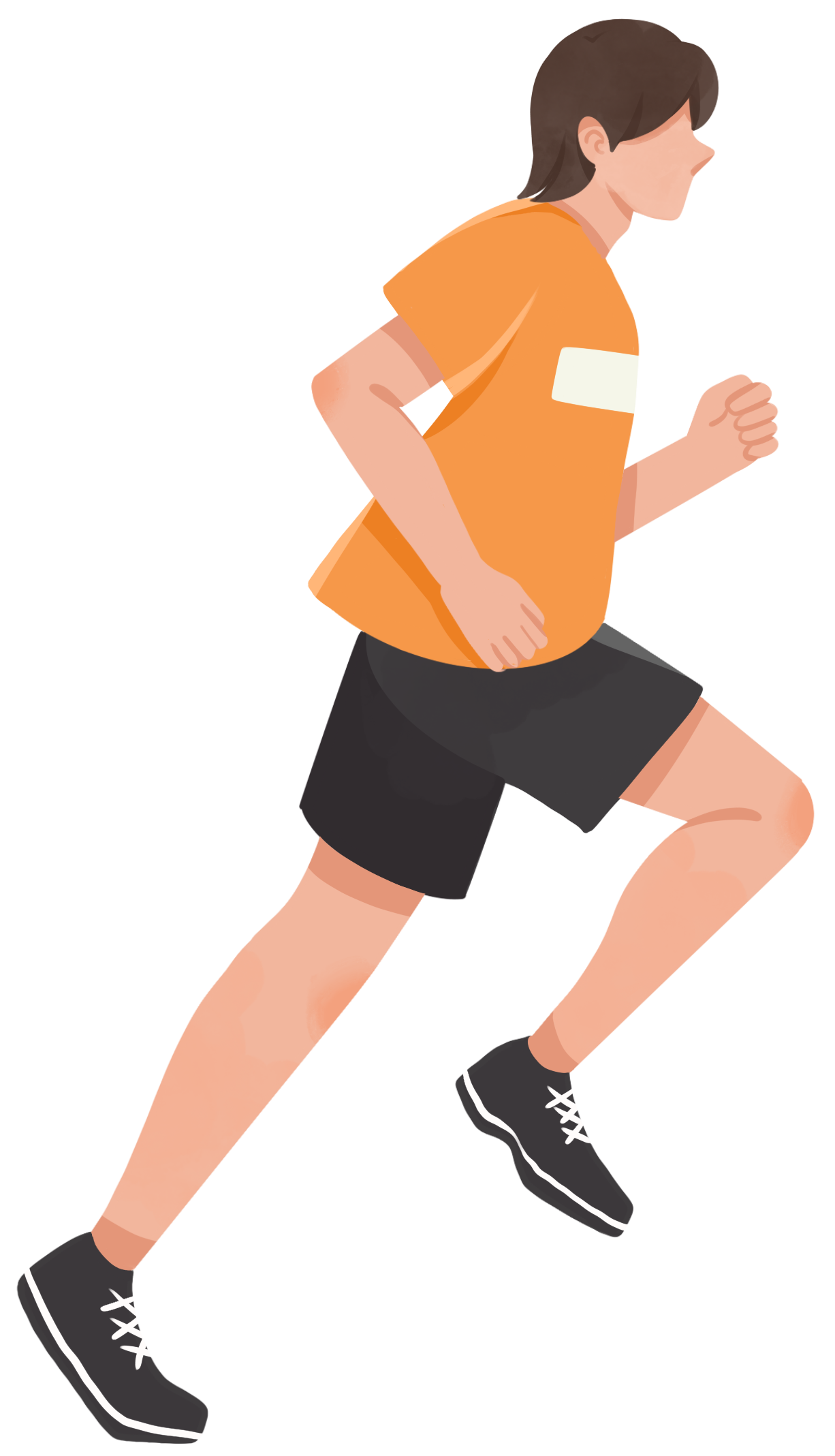 Illustration of a man running for weight loss