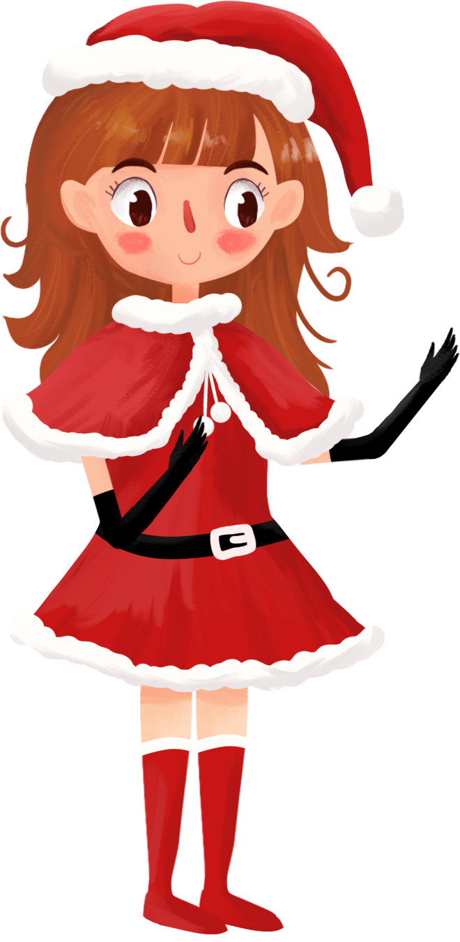 Christmas-themed little girl