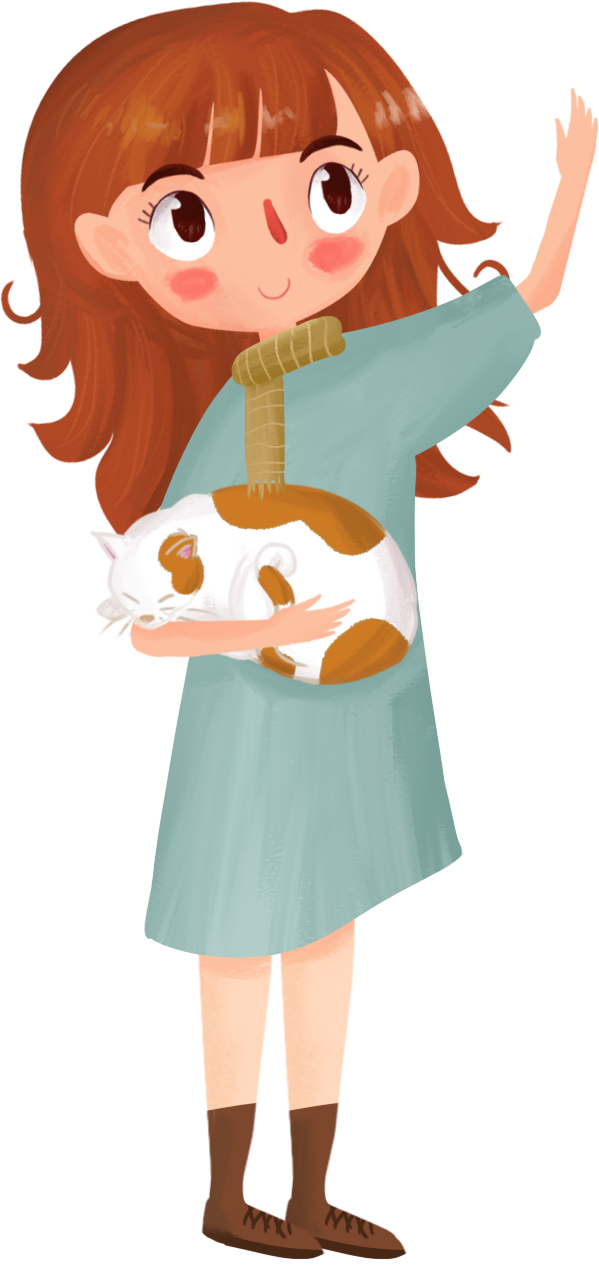 Cute little girl/cat