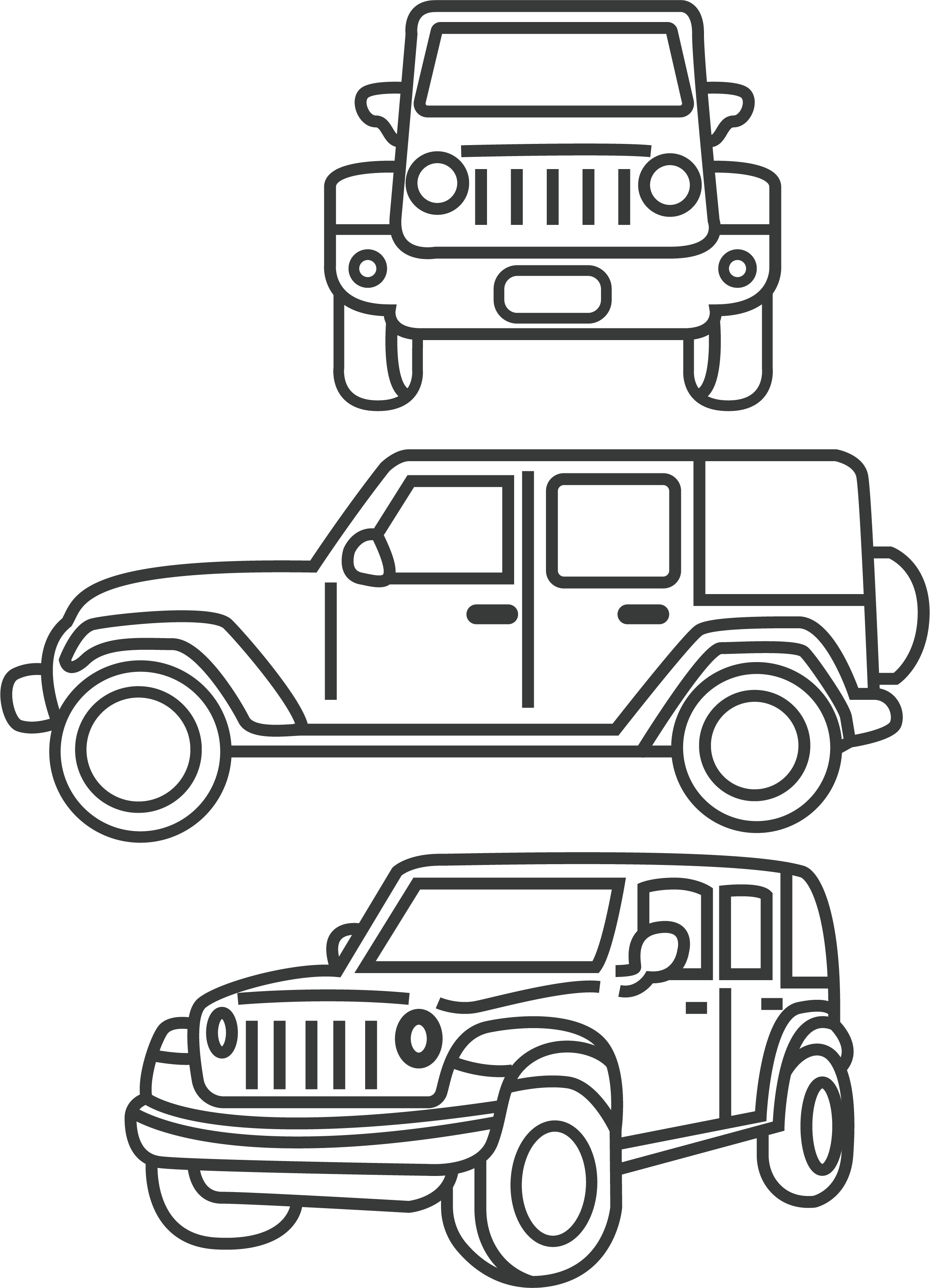 Car Line Drawing
