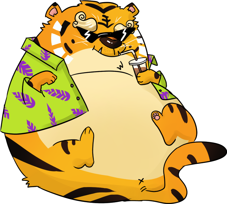 Flower shirt tiger