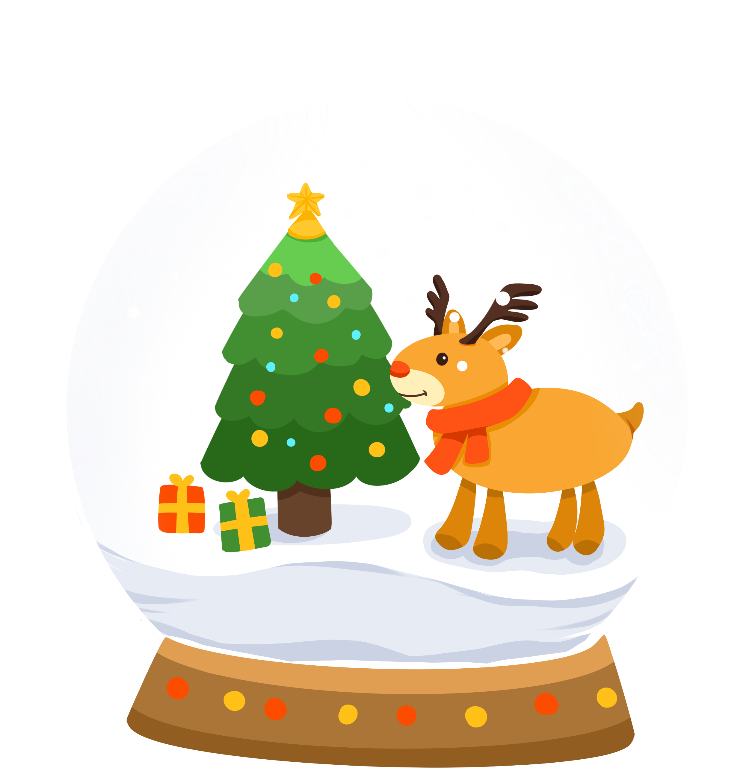 Christmas snow globe