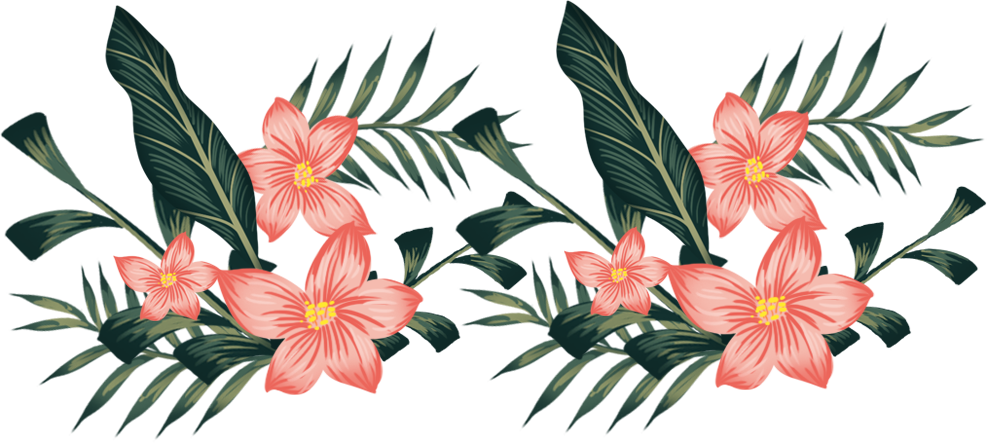 Flower pattern material
