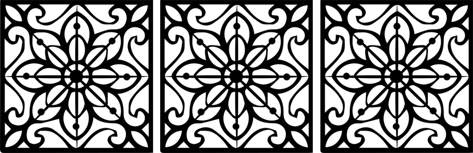 Black and white checkered pattern material