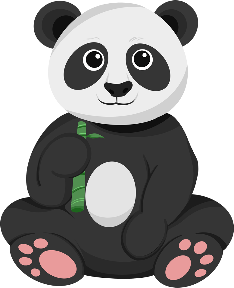 Cartoon Cute Giant Panda