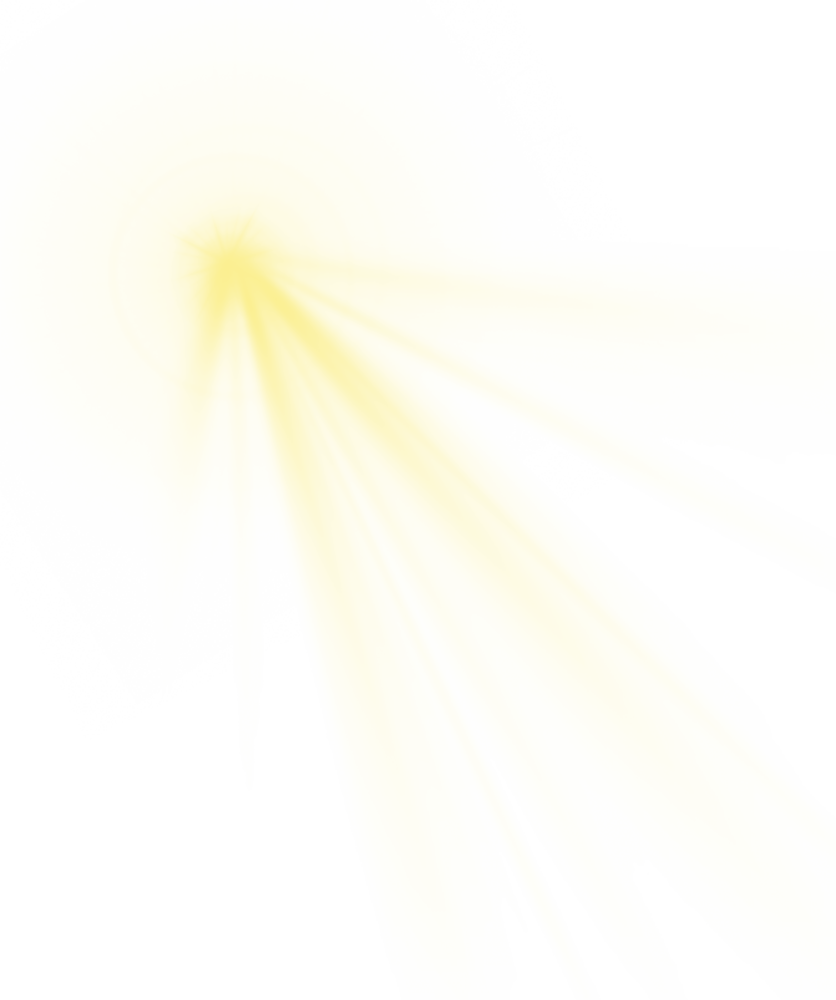 Beam of sunlight and shadows
