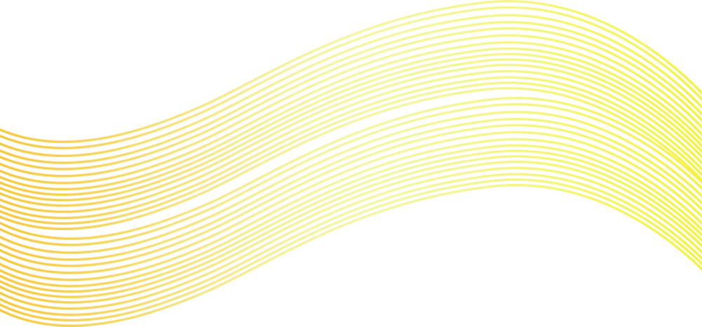 Golden gradient wavy lines