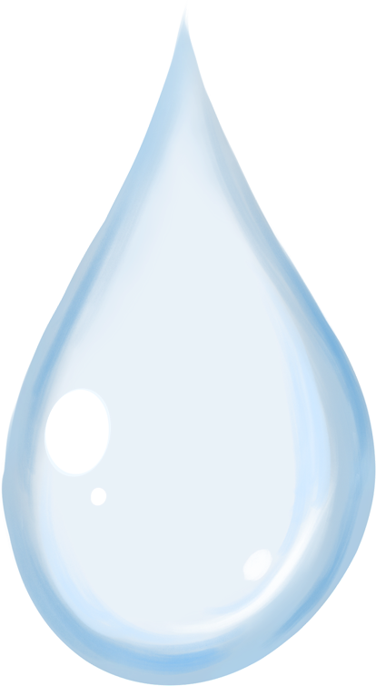 Transparent water droplet material