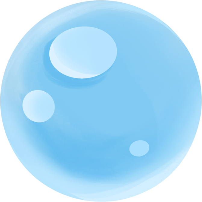 3D Transparent Water Droplet Material