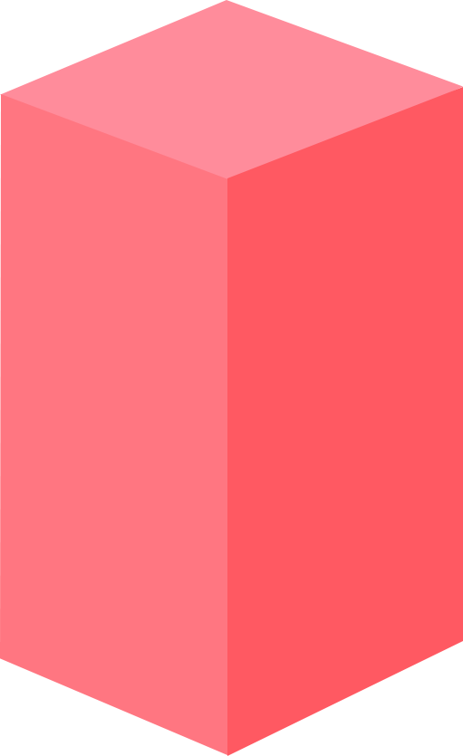 Pink rectangular prism