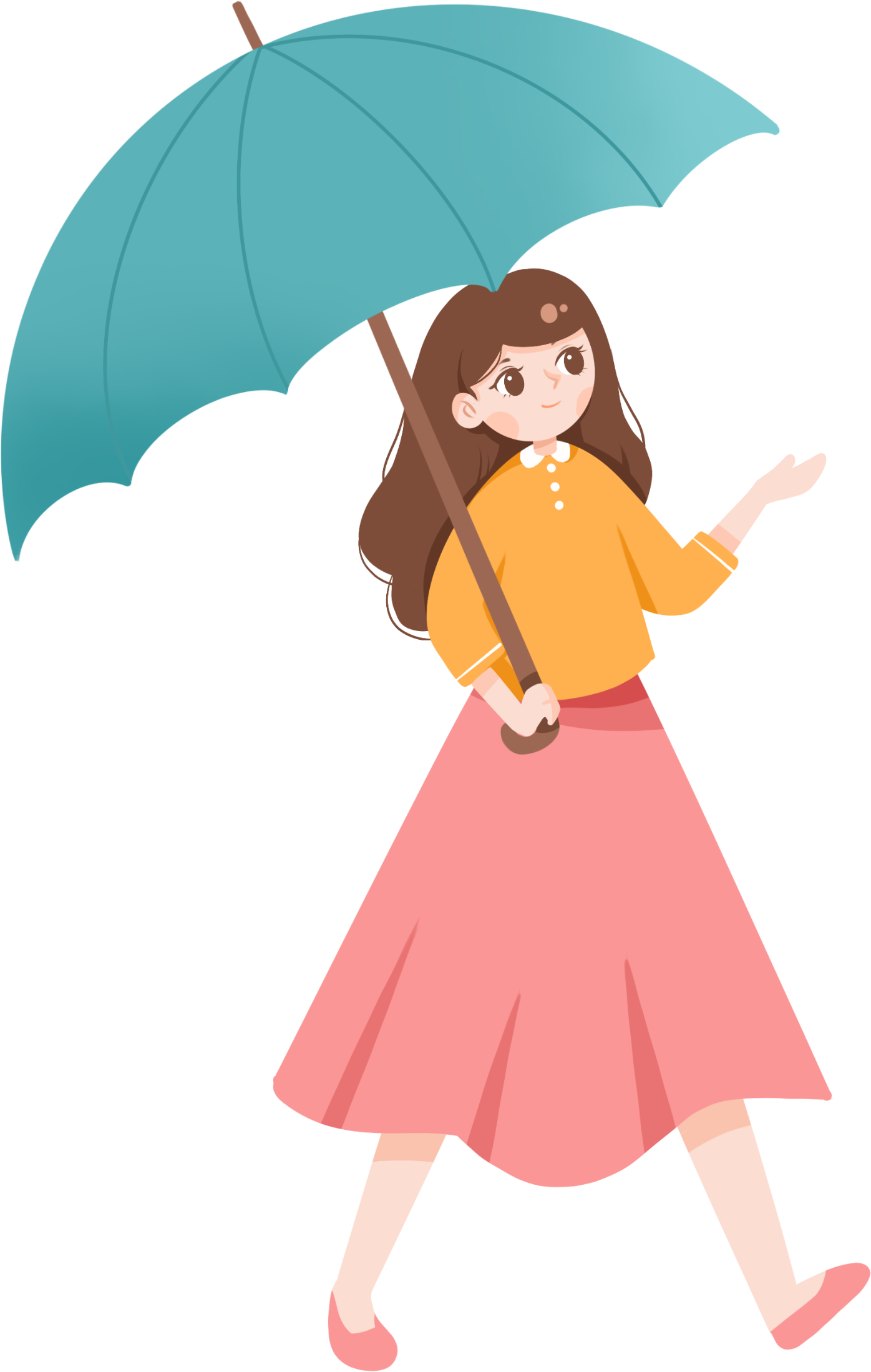 Girl with an umbrella