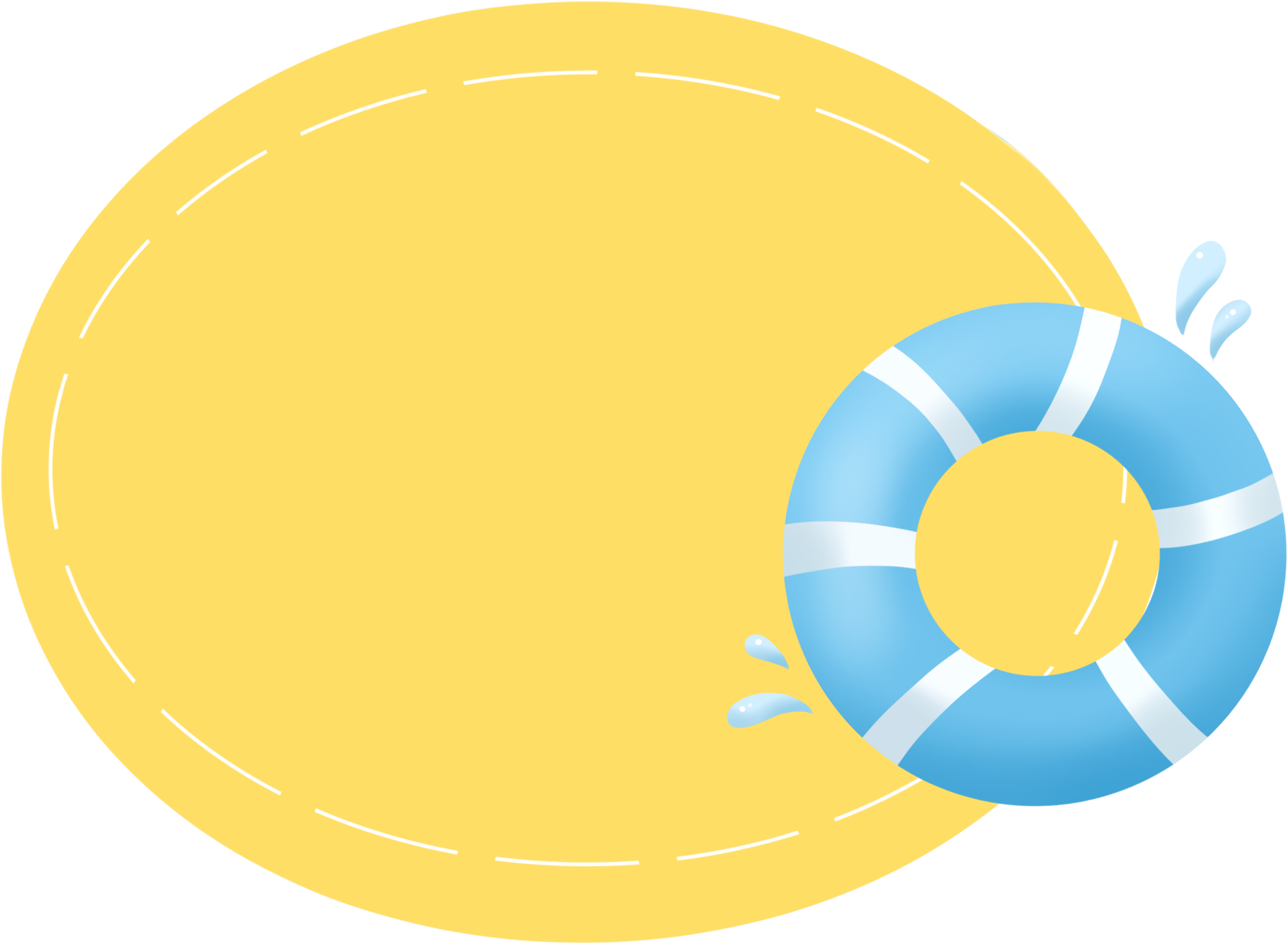 Swimming ring label