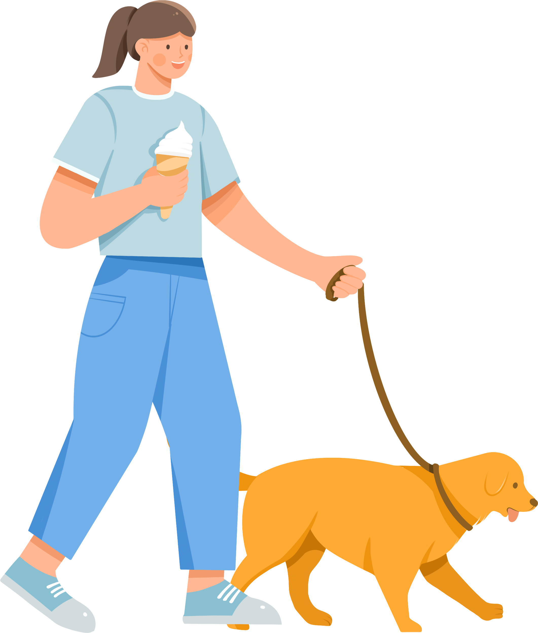 Dog walking pictures