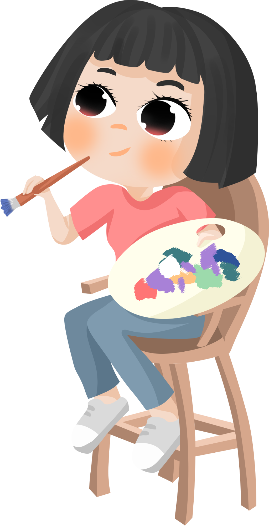 Picture of a child painting
