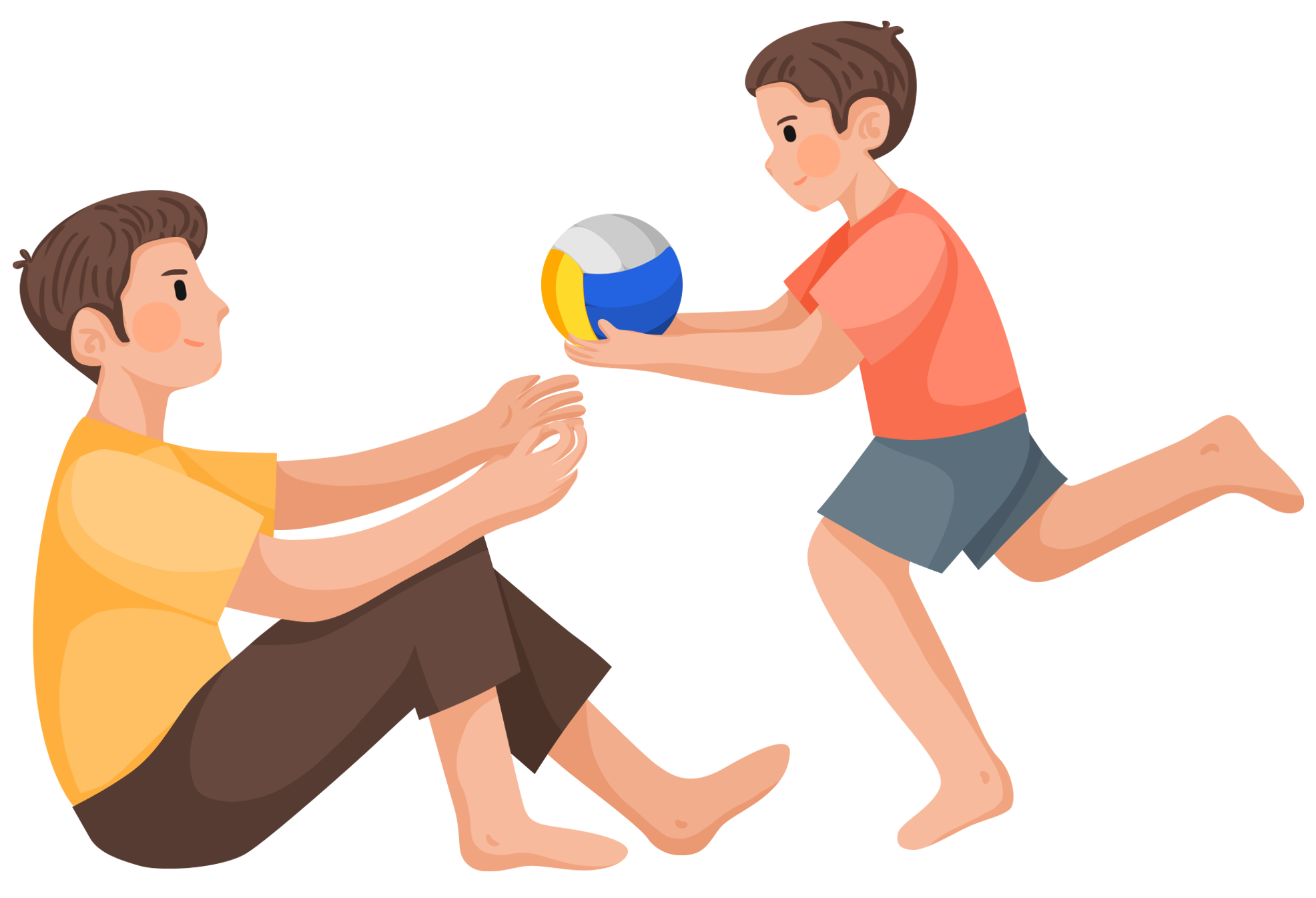 Father and son playing picture