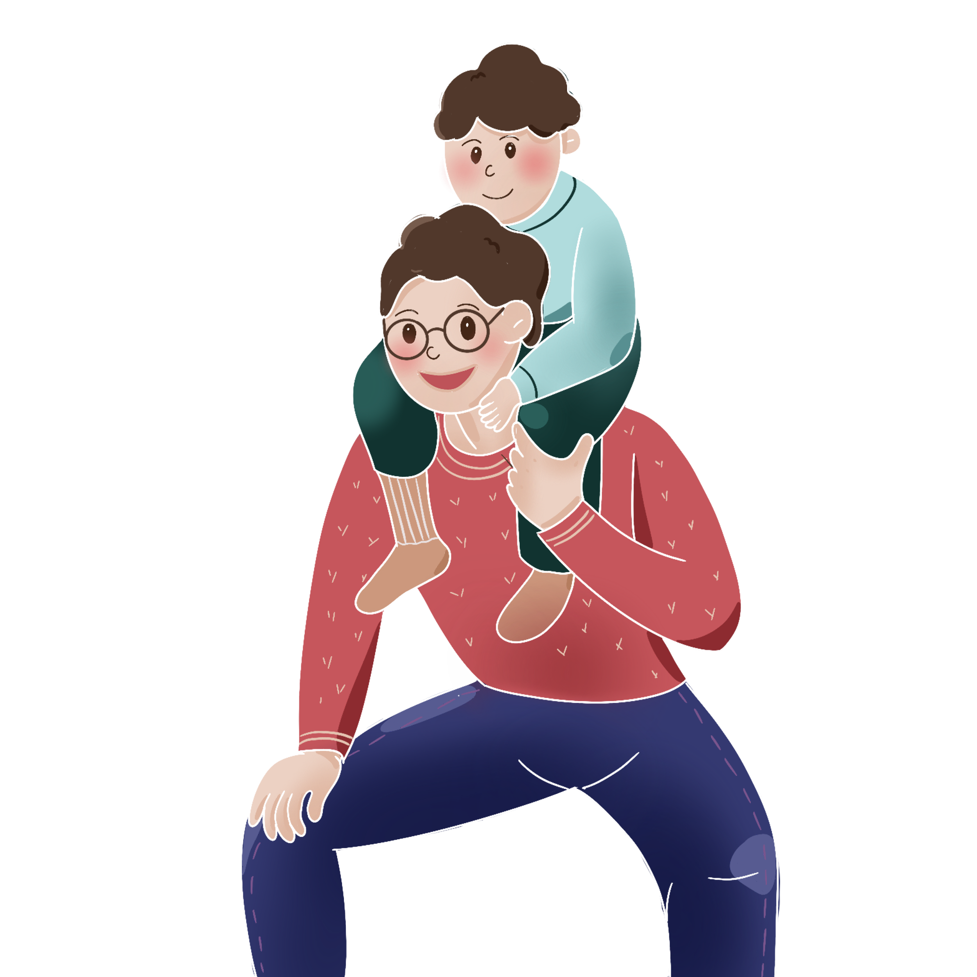 Father and son picture