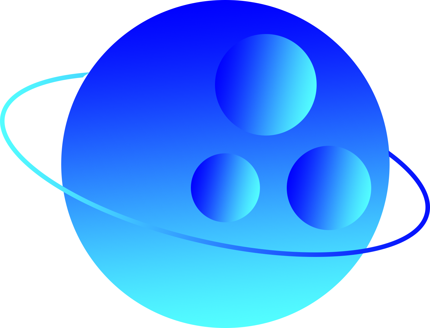 Gradient planet image