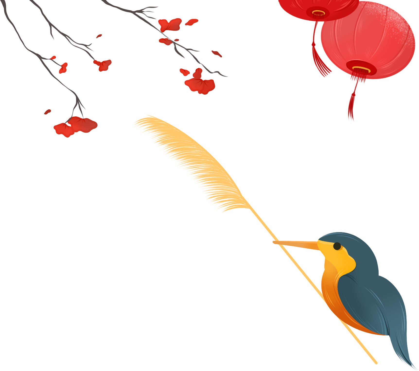 Festive Lantern Bird Images