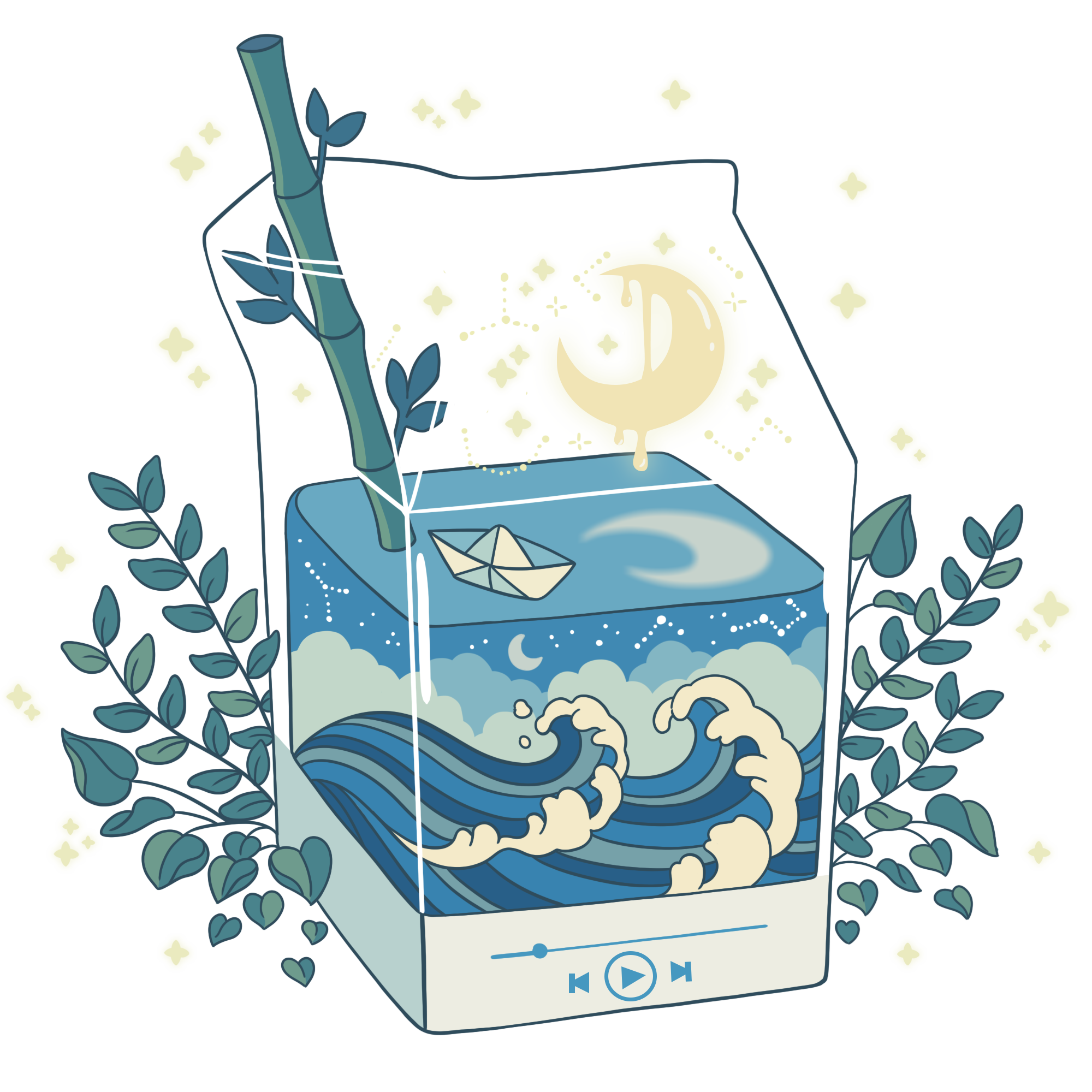 Summer materials, food materials