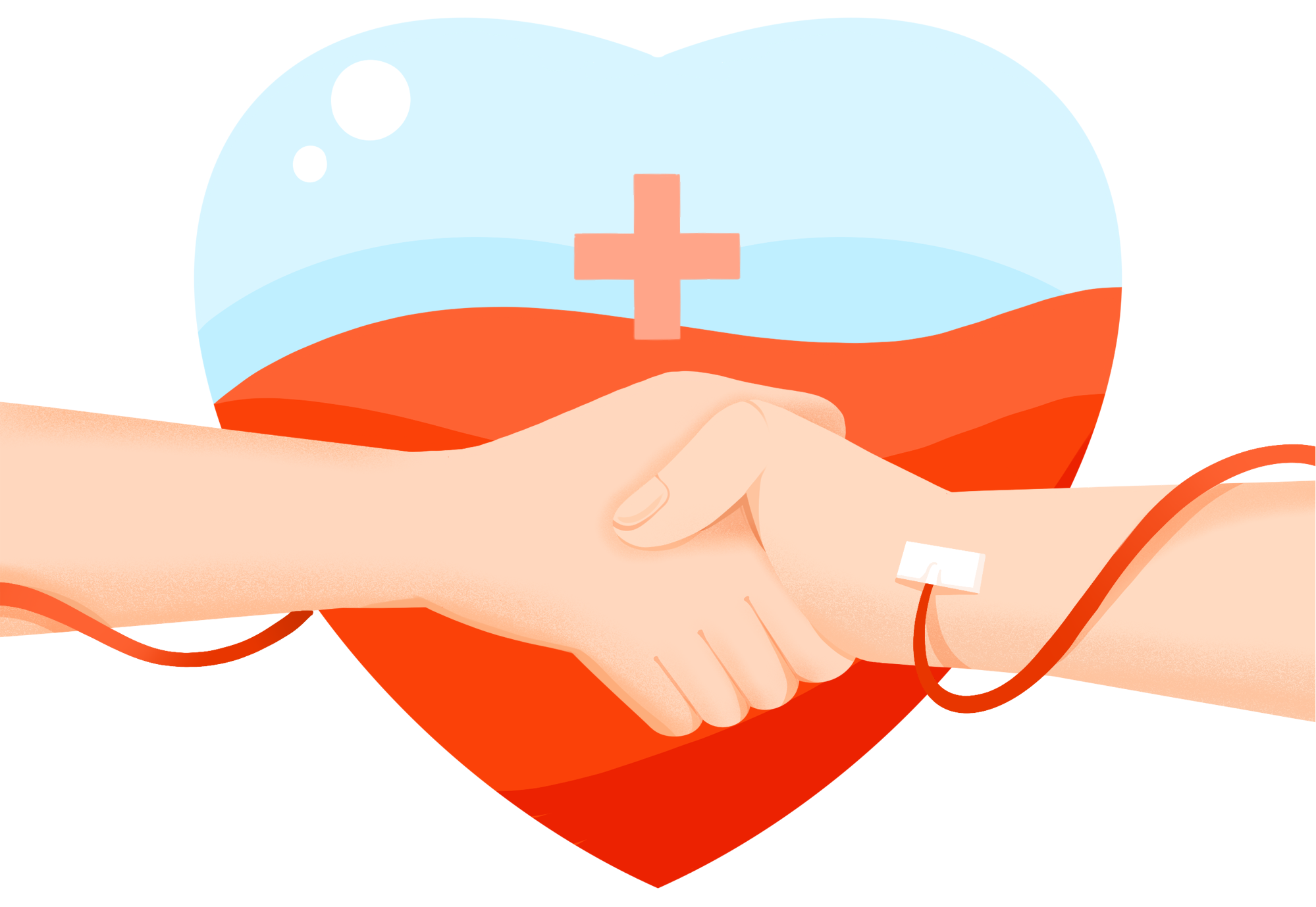 Love and Blood Donation Hand in Hand with the Red Cross Image