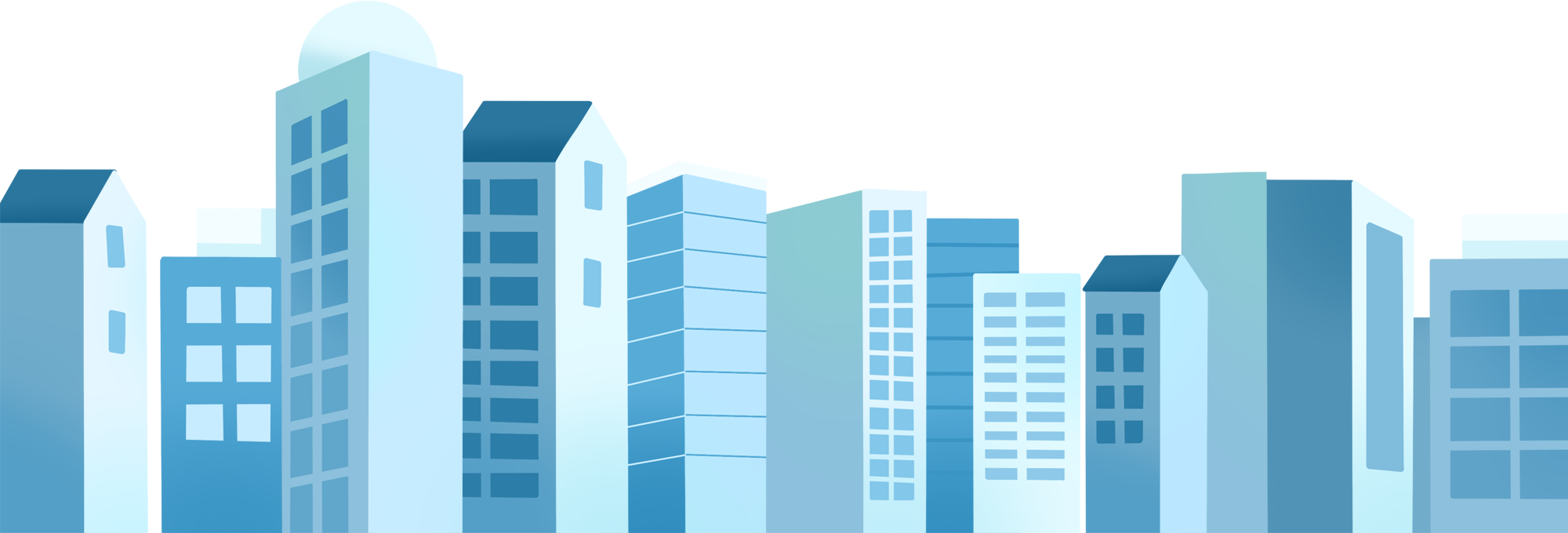 Pictures of tall buildings in the city