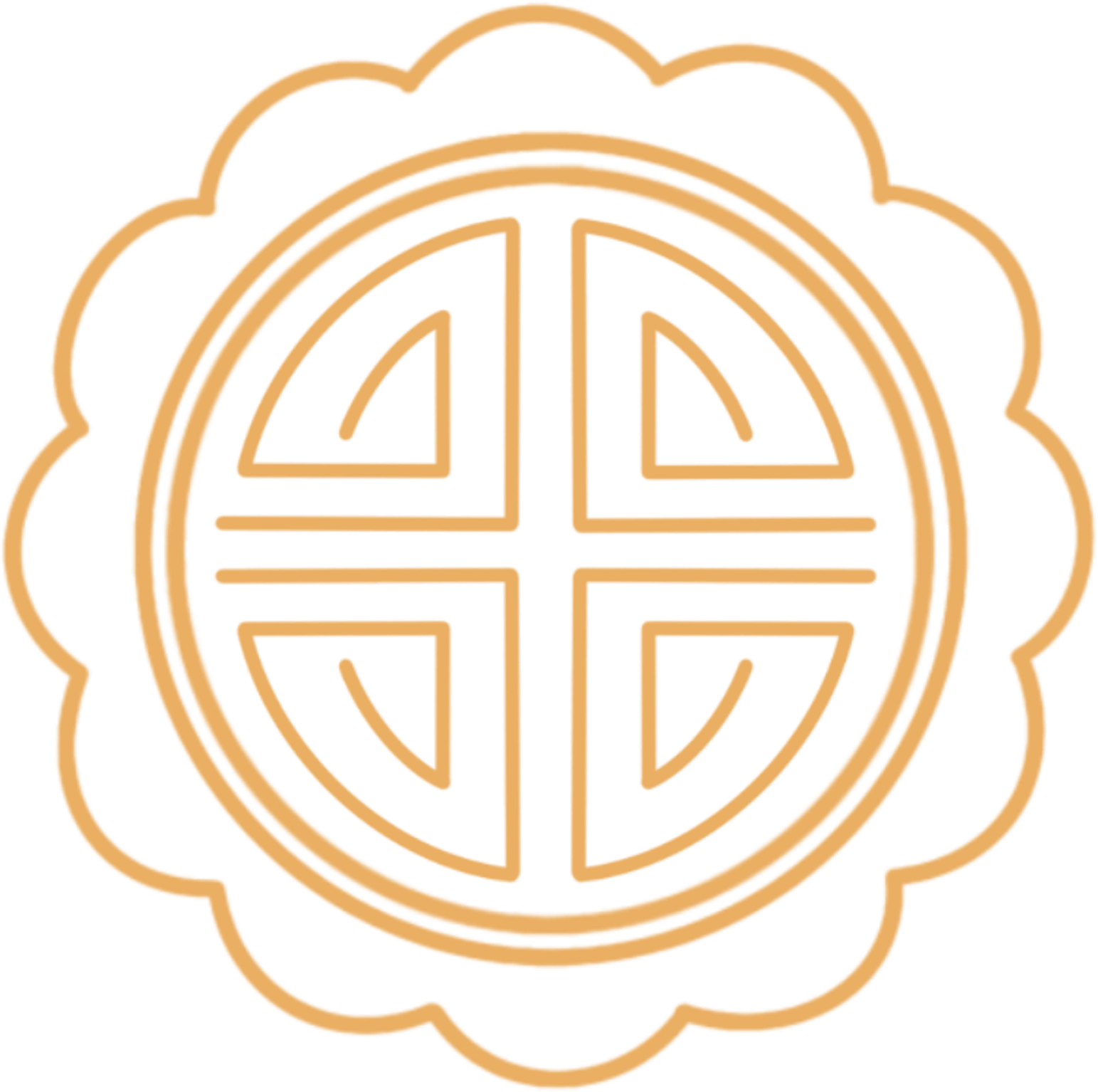 Mooncake line drawing image