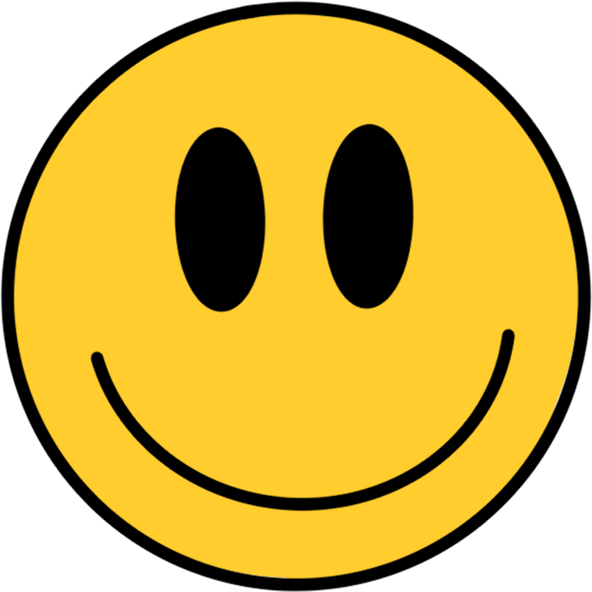 Yellow smiley face cartoon image