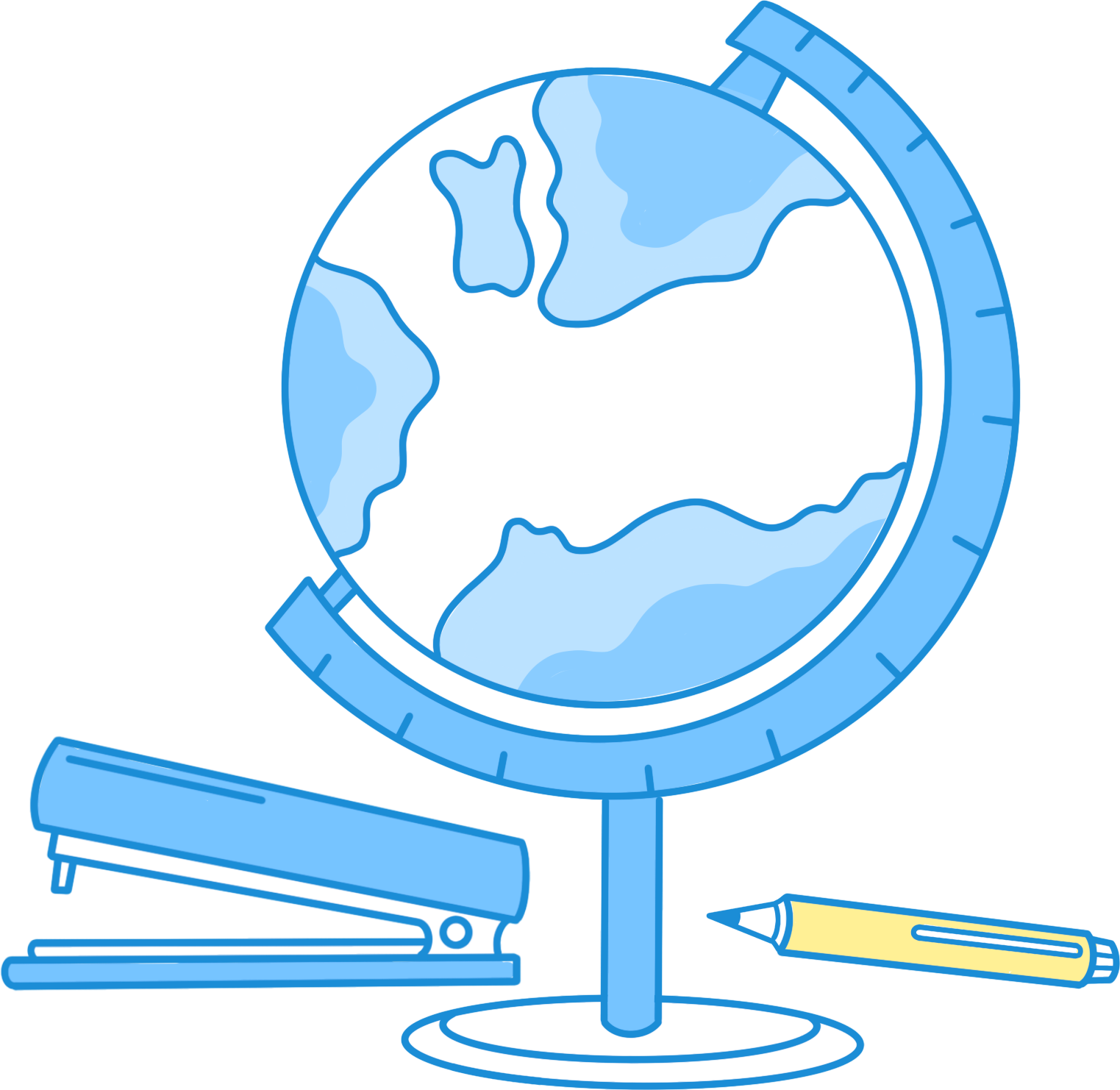 Globe stapler learning supplies image