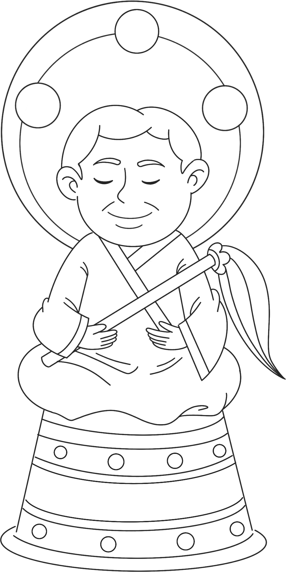 Sketch cult superstition line image