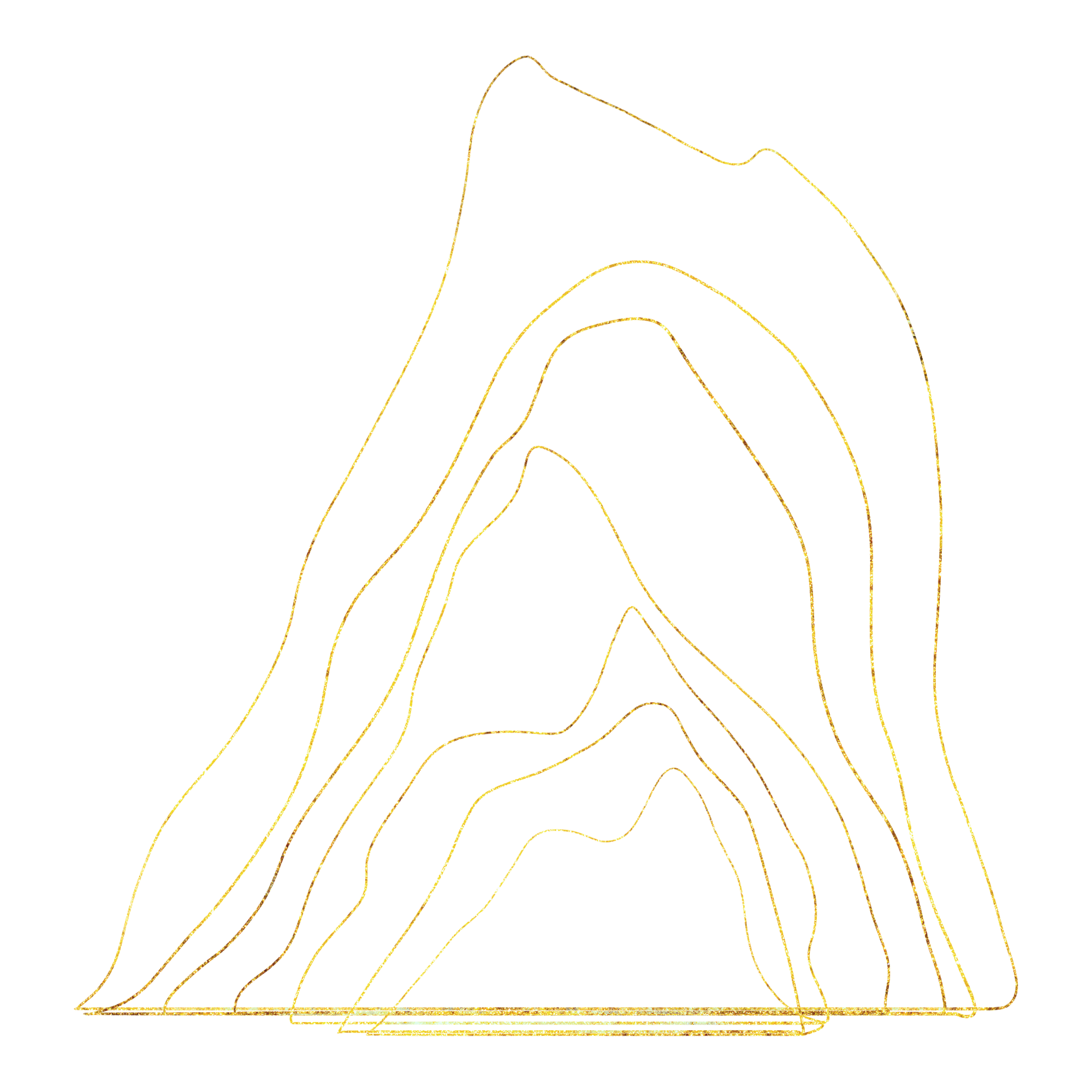Guochao Mountain Line Drawing