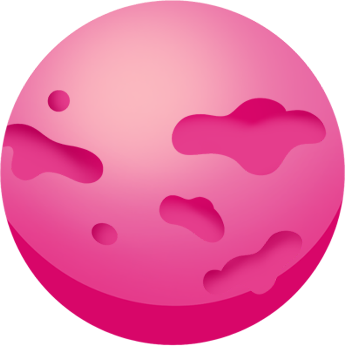 Beautiful dreamy pink planet image