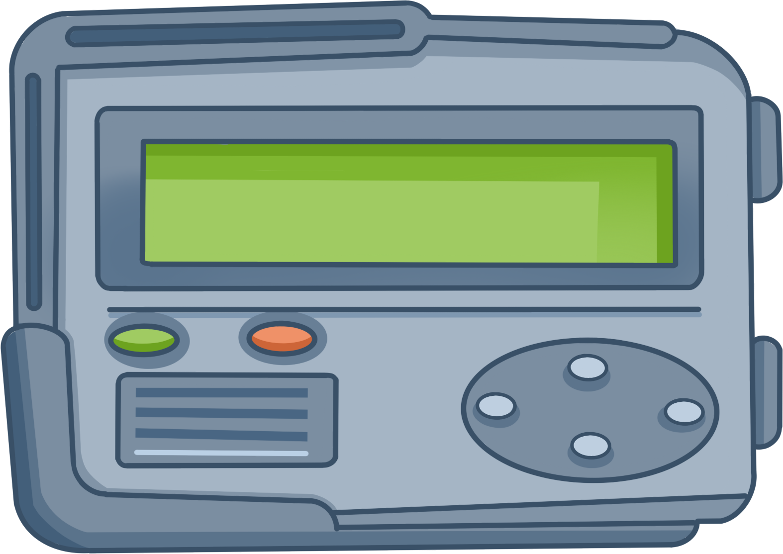 Retro old-fashioned electronic device pager image