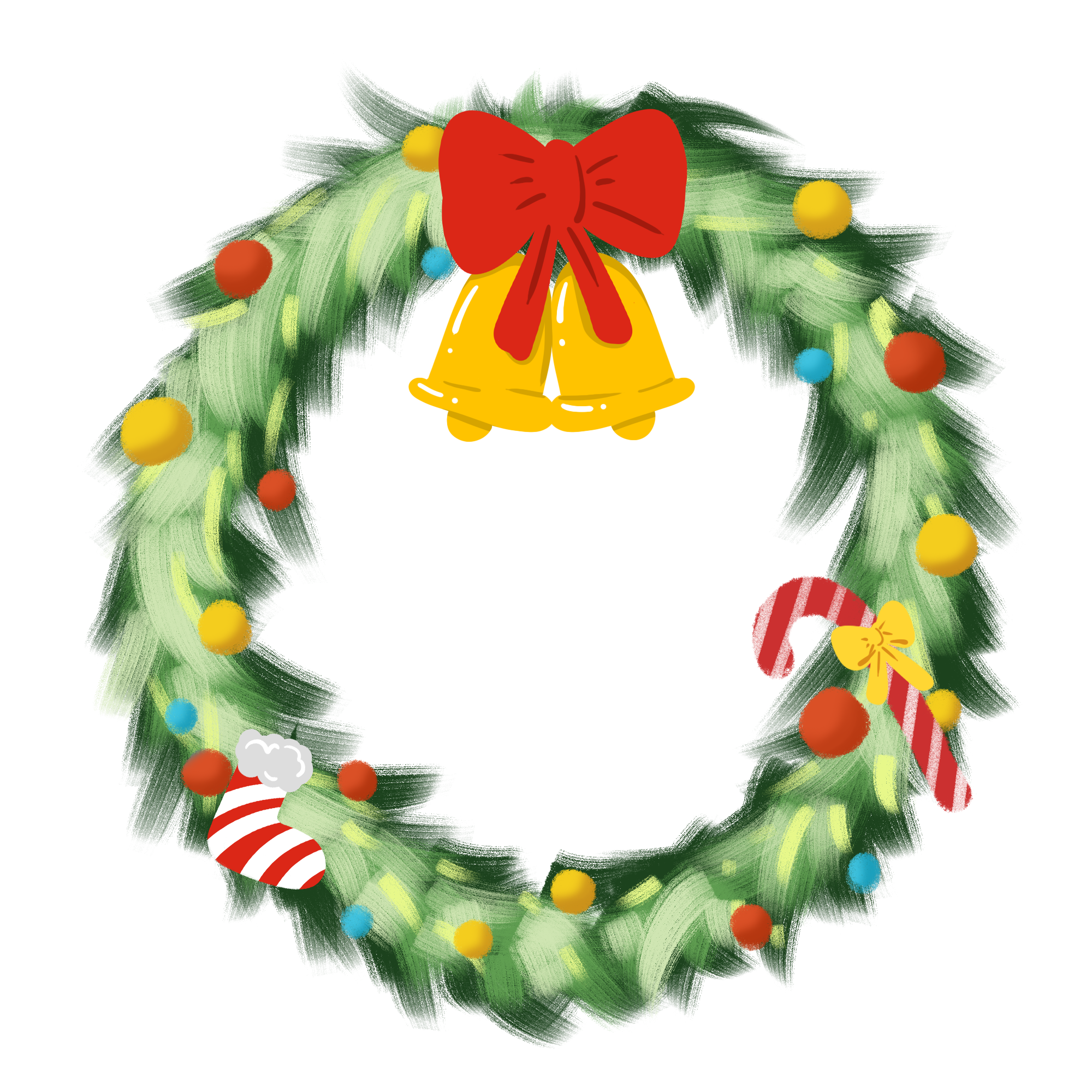 Christmas wreath image