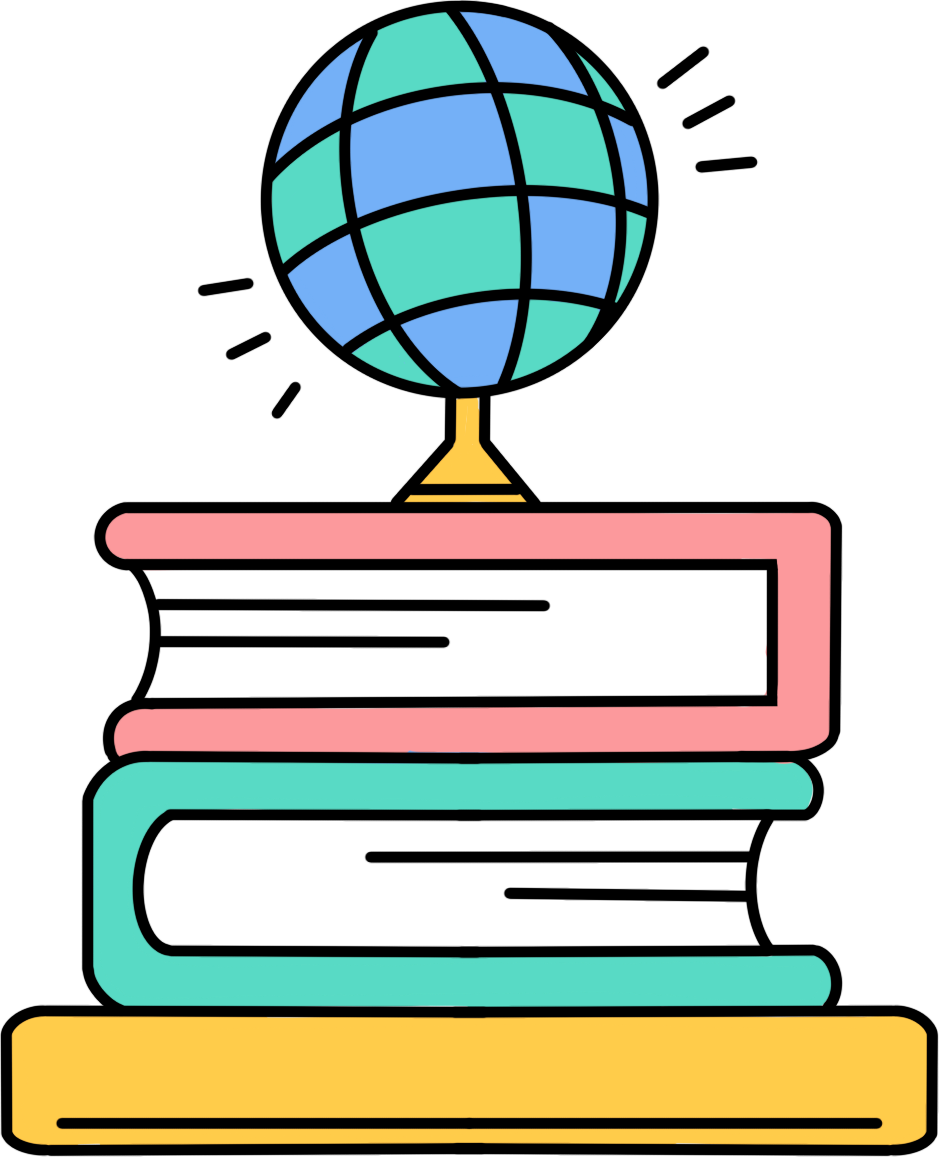 Globe book learning supplies image