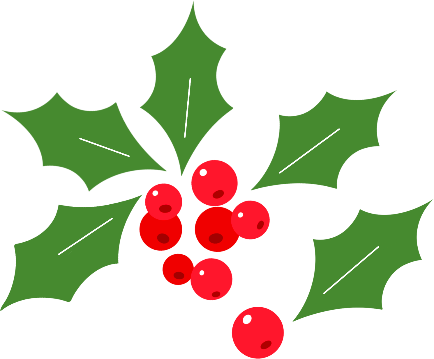 Cartoon Christmas Christmas Leaf Image