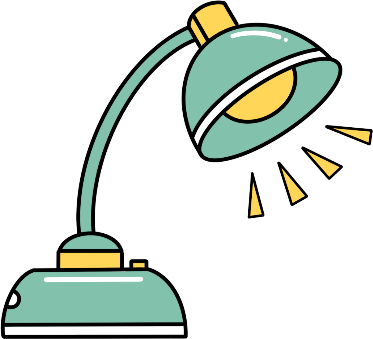 Cartoon bedroom bright table lamp image
