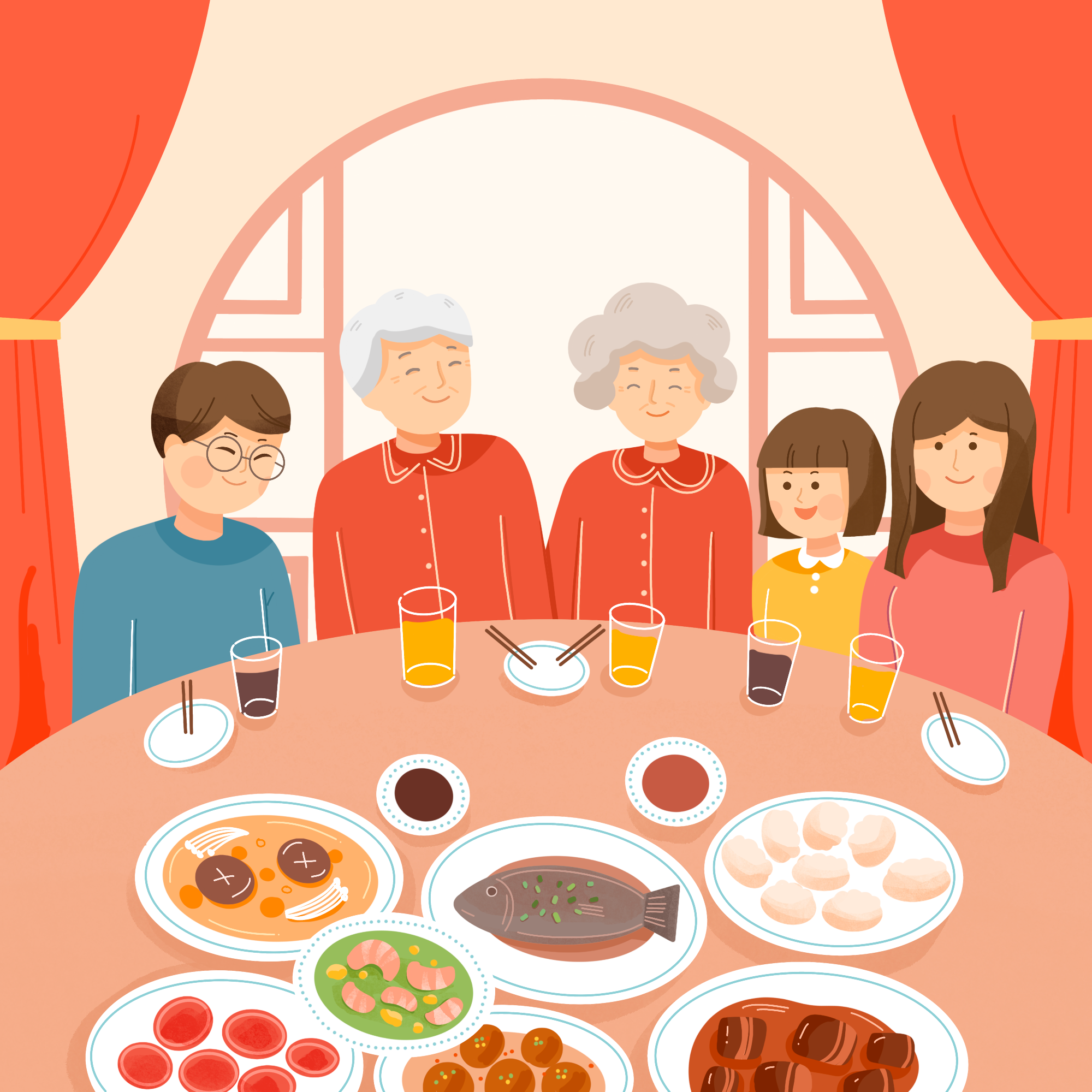New Year's Eve reunion dinner to welcome the Spring Festival image