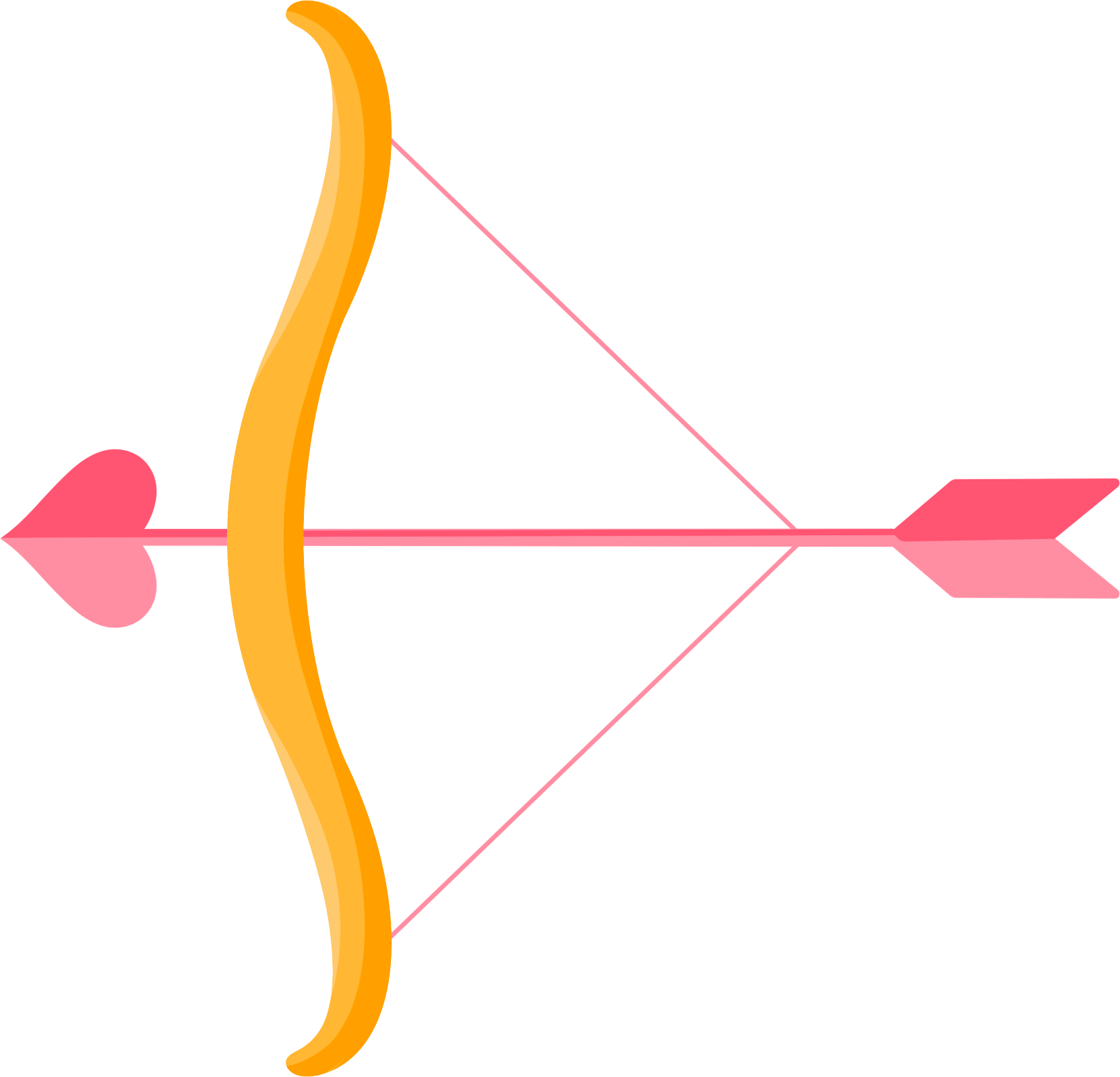 Love Myth Love Heart Bow and Arrow Valentine's Day Material