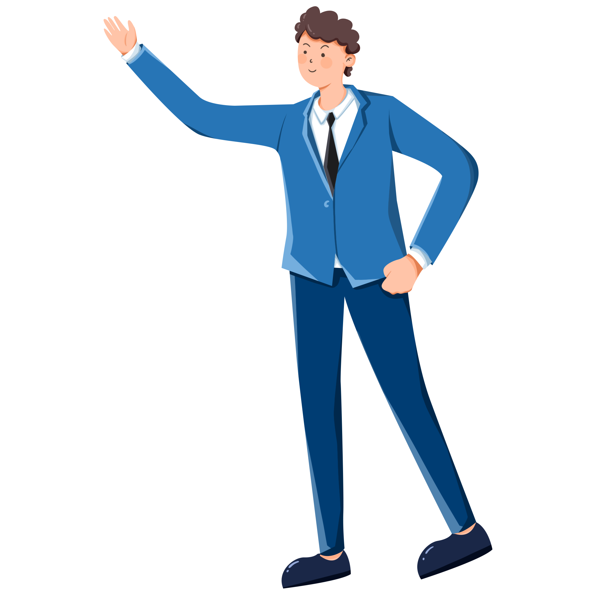 Suit-wearing male recruiting new employees image