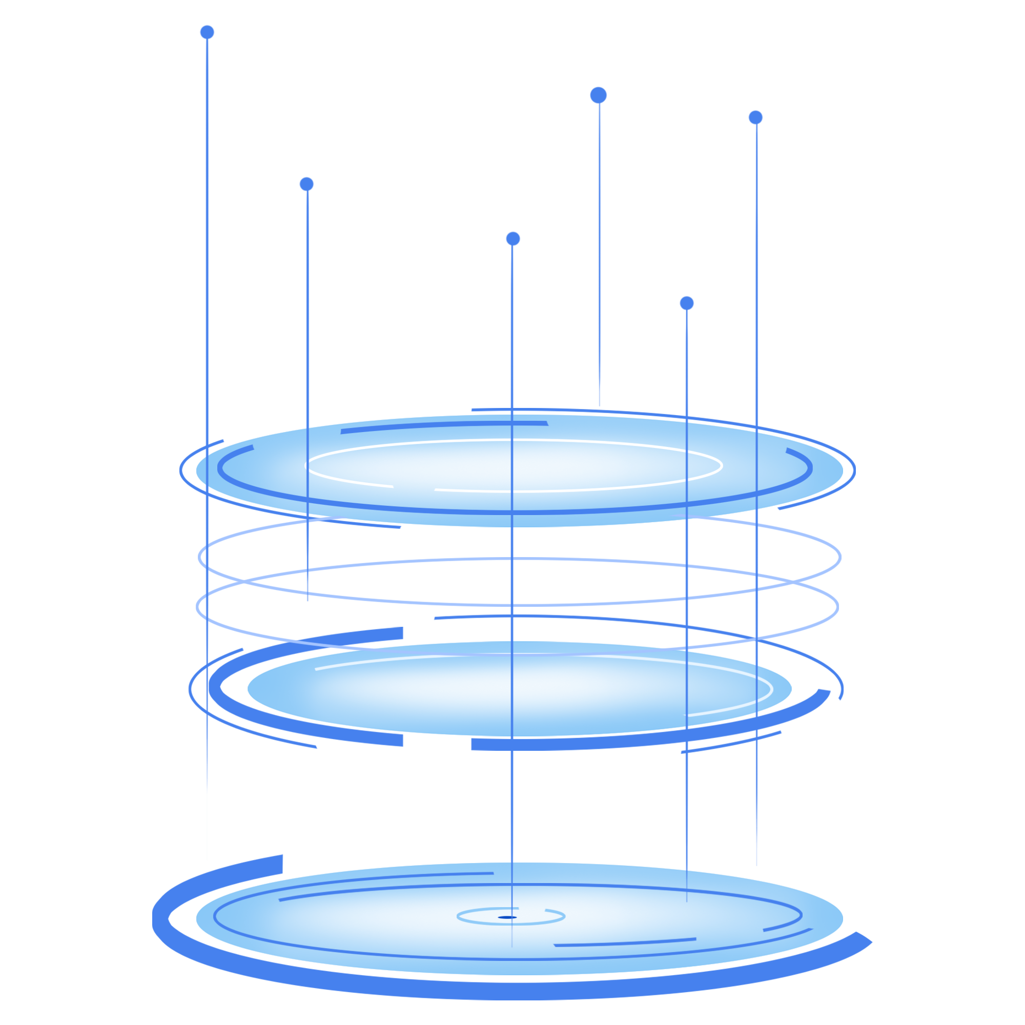 Technology sense point line surface image